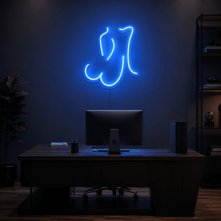 Brighten Your Space: Womans Body Outline LED Neon Sign for Home Decor, Bars, and Art Studios.