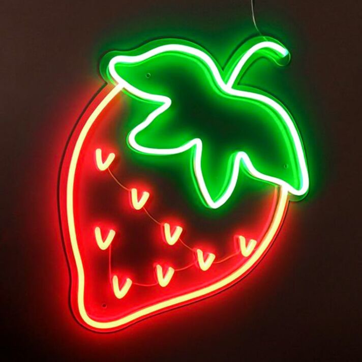 Strawberry Neon Sign