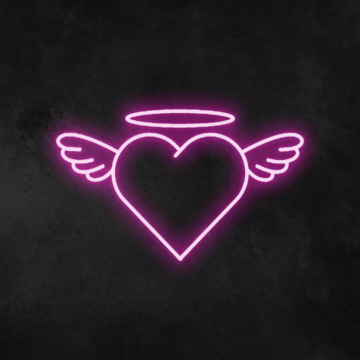 Angel Heart Neon Sign