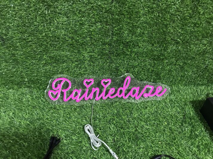 Brighten Up Your Space: From Weddings to Bars with the Rainiedaze Pink LED Neon Sign.