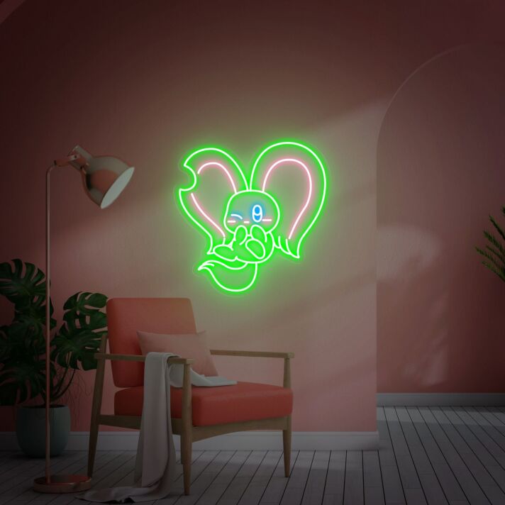 Brighten Your Space: Elfilin Wall Decor Kirby Neon Wall Art Custom Neon Light Sign for Kids Room, Playrooms, and Birthday Celebrations.