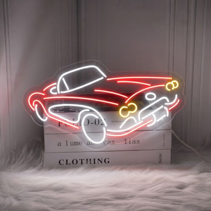 Drive your decor to the next level: Perfect for garage, man cave, and racing-themed parties with Car Lover Neon Led Light Car Led Sign Custom Car Neon Light Car Decor Club Deco.