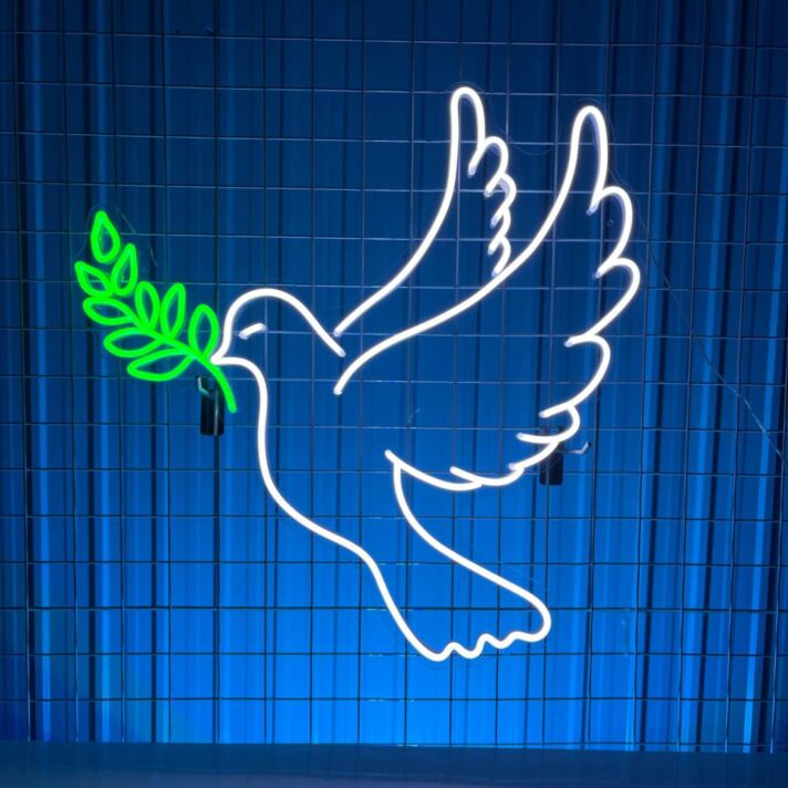 Peace Dove Animal Led Light Restaurant Room Decor Bar Club Decor