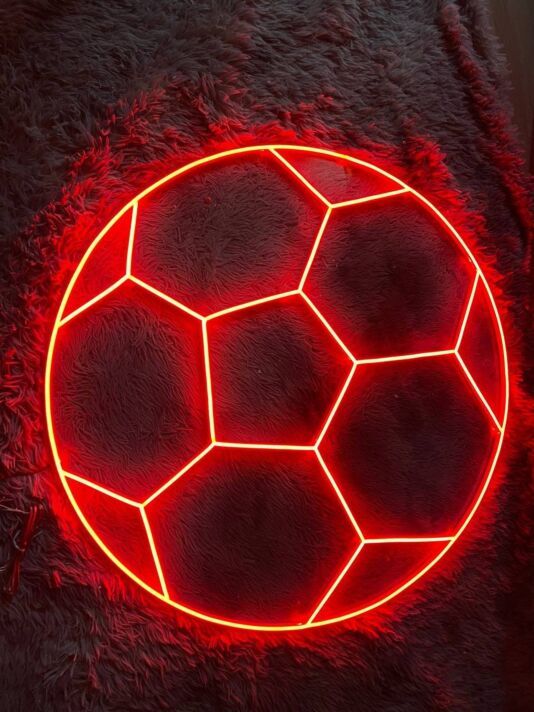 Soccer Ball Football Neon Light Christmas Decor Led Neon Sign