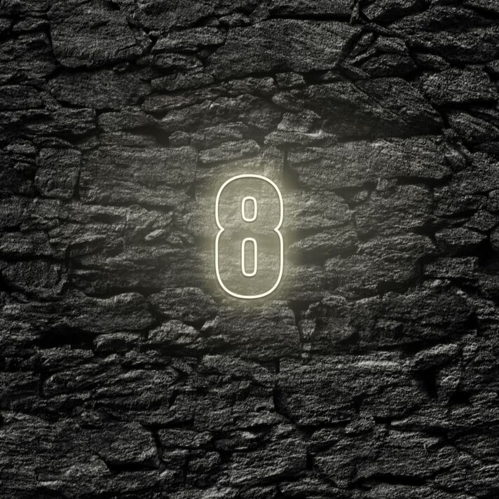 Number Eight LED Neon Sign