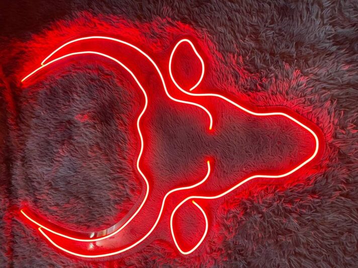 Texas Bull Head Led Neon Sign Restaurant Bar Club Decor