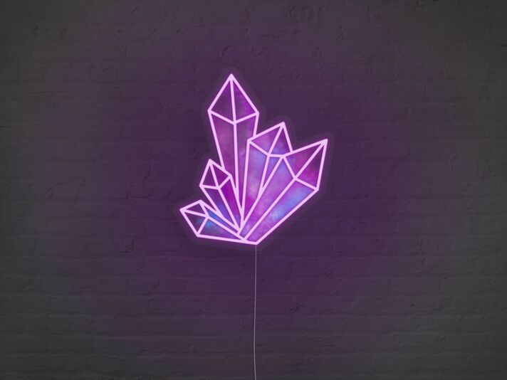 Crystals Neon Sign