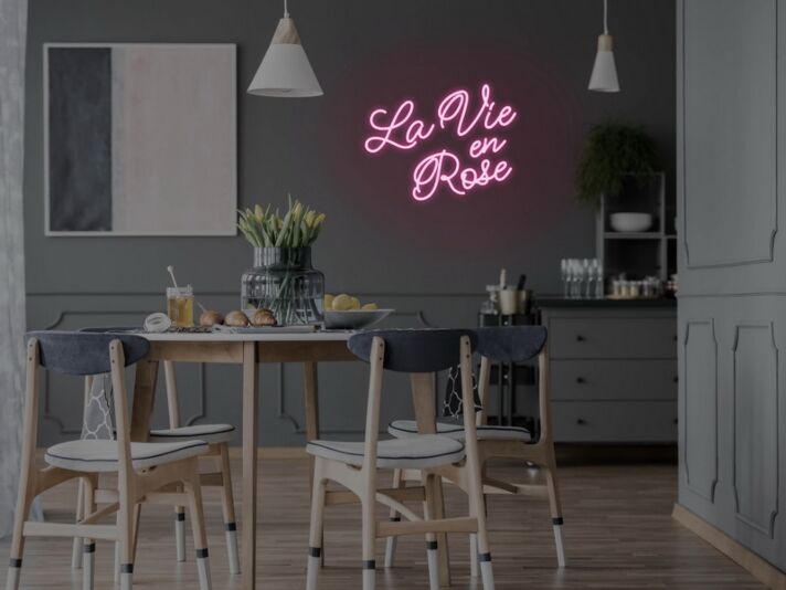 La Vie En Rose Neon Sign