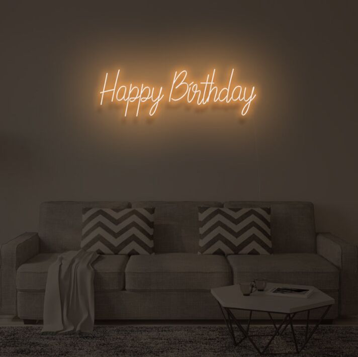 HAPPY BIRTHDAY" LED Neon Sign