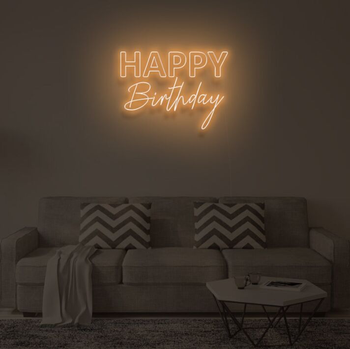HAPPY BIRTHDAY V2" LED Neon Sign