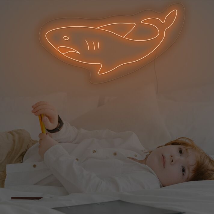 Baby Shark For Childrens Room Neon Sign
