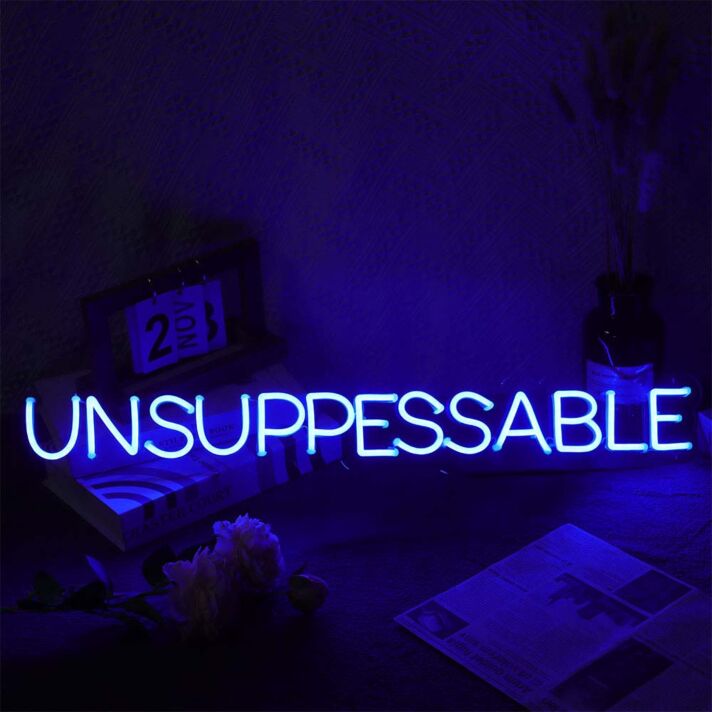 Unsuppessable Neon Sign