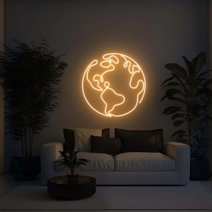 Earth Aesthetic LED Sign