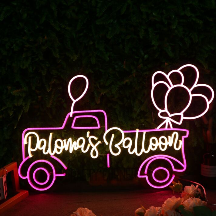 Palowa's Balloon Car Neon Sign from 30inch