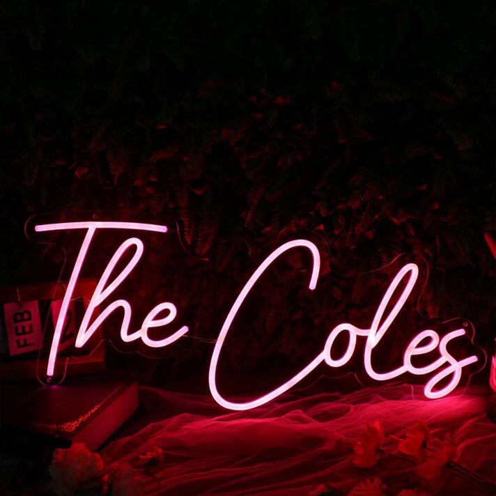 The Coles Pink Neon Sign