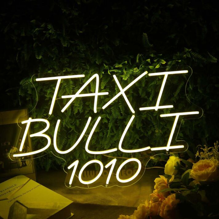 Taxi Bulli 1010 Neon Sign