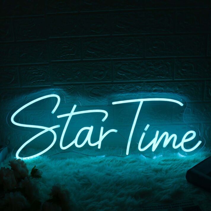 Star Time Blue Neon Sign