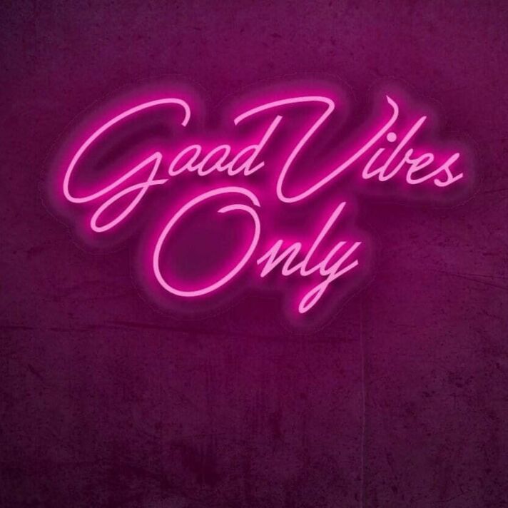 Good Vibes Only LED Neon Sign
