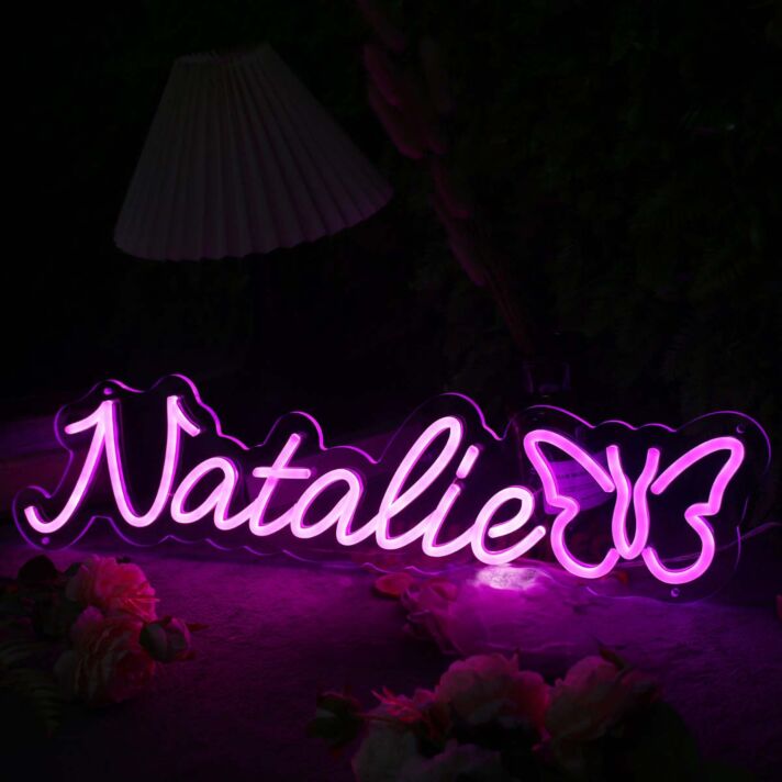 Natalie Pink Neon Sign