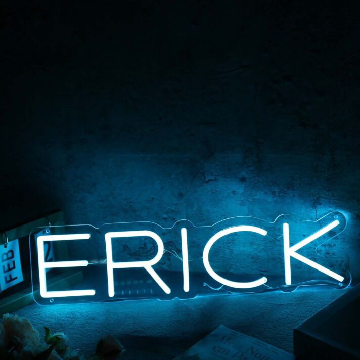 Erick Blue Name Neon Sign