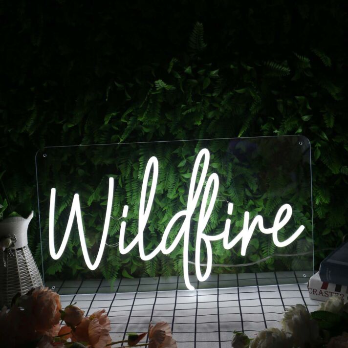 Wildfire White Neon Sign