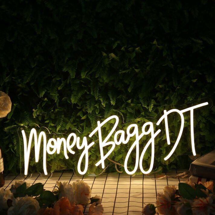 Money Bagg DT Yellow Neon Sign