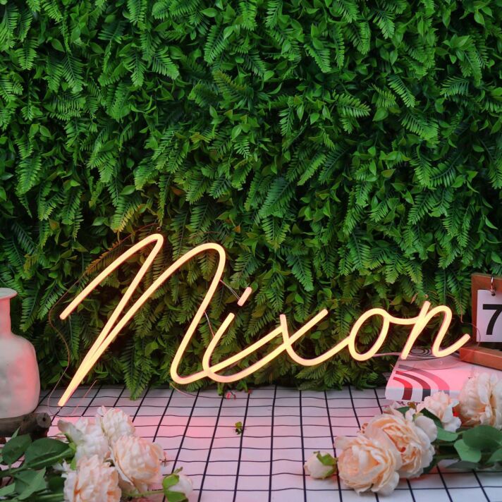 Nixon Orange Neon Sign