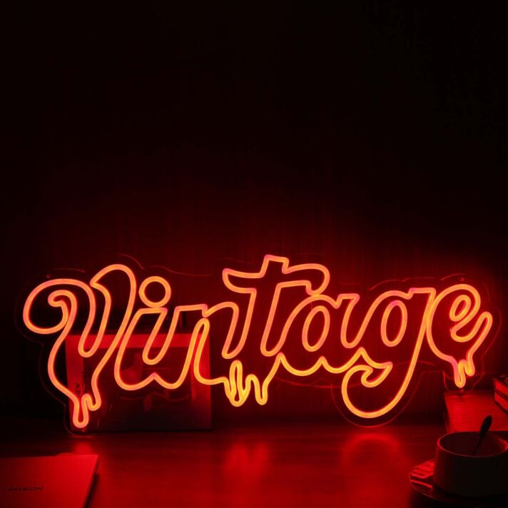 Melting Vintage Red Custom Neon Sign