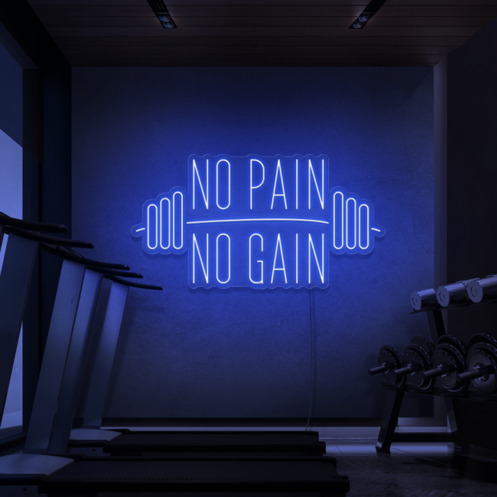 No Pain No Gain Neon Sign From 30inch