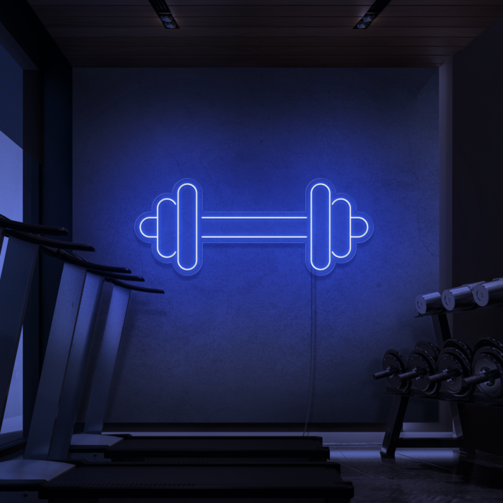 Dumbbell Neon Sign