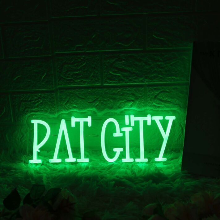 Rat City Green Neon Sign