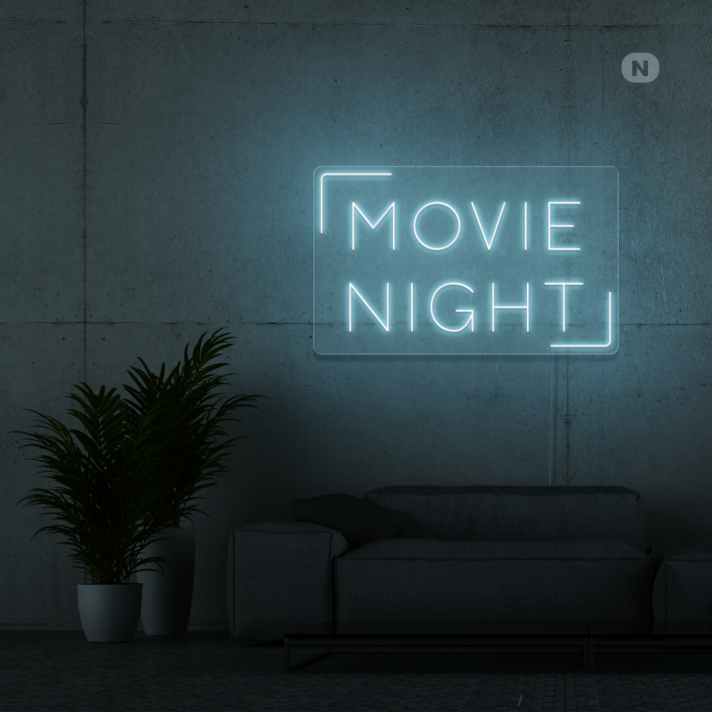 Movie Night Neon Sign