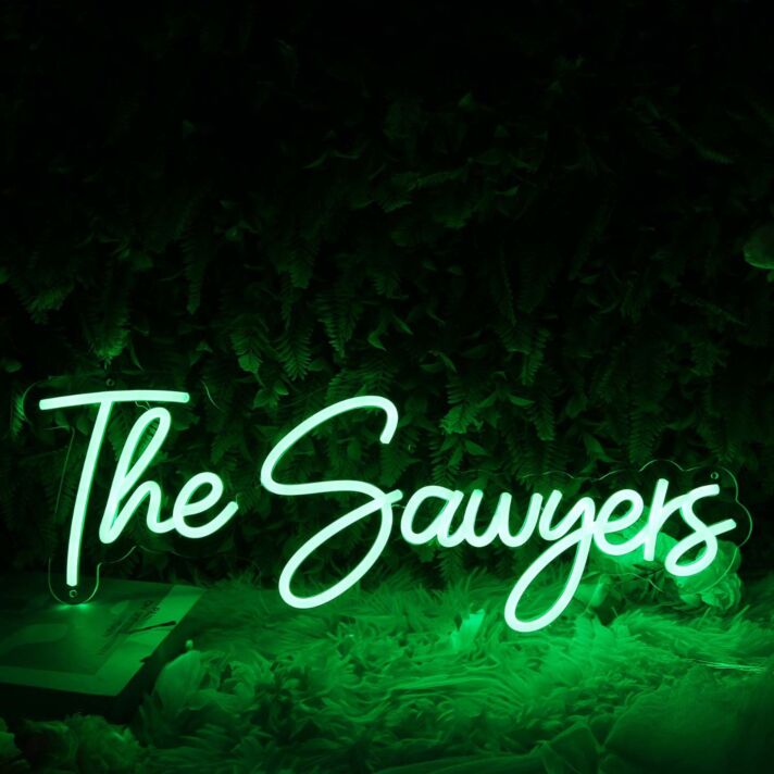 The Sawyers Green LED Neon Sign