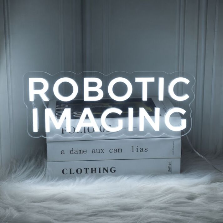 Custom Robotic Imaging 14L LED Hanging Neon, 40” Letters, Multi-Color