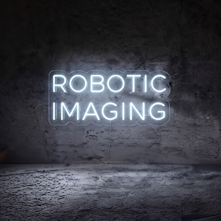 Custom Robotic Imaging 14L LED Hanging Neon, 40” Letters, Multi-Color