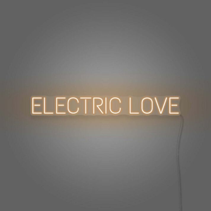 Electric Love Neon Lettering