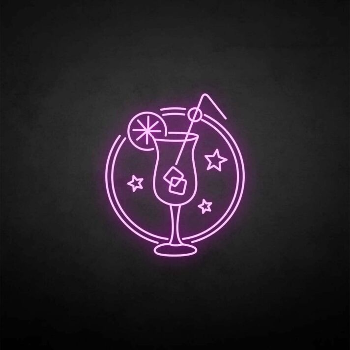 'Hahn hoch mit Zitrone' neon sign