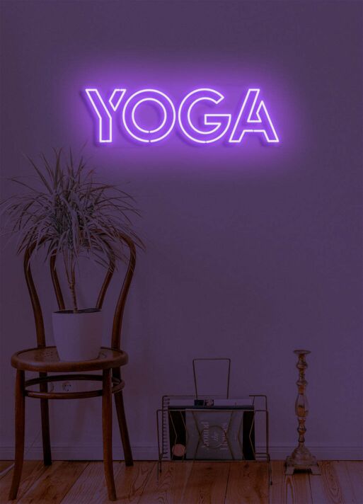 Yoga Calming Neon Light for Serene Practice