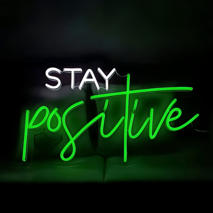 Stay Positive Radiant Neon Sign