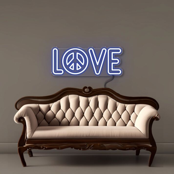 Peace and Love Led Neon Signs