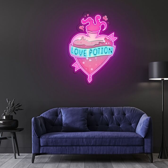Love Potion Neon Sign X Acrylic Artwork