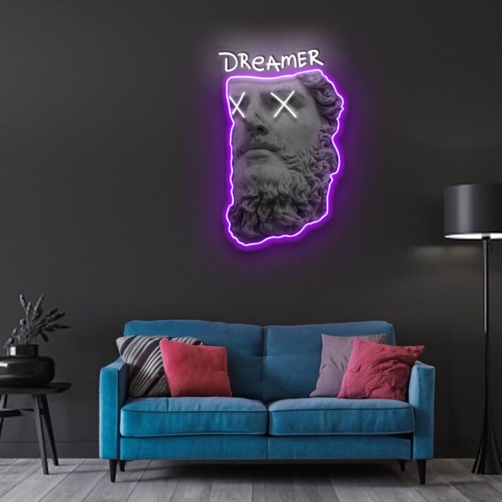 Dreamer Neon X Acrylic Artwork