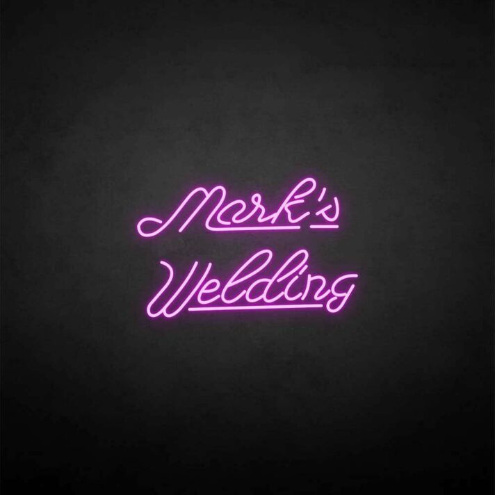 Maik's welding' neon sign