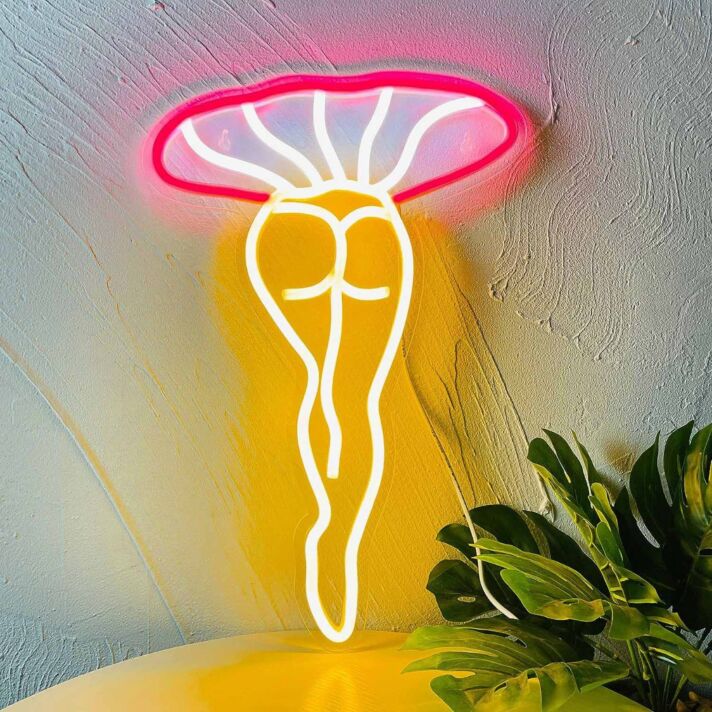 Ballet Skirt and Leg Lines Neon Sign