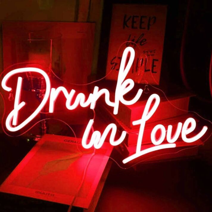 Drunk in Love Wedding Neon Sign