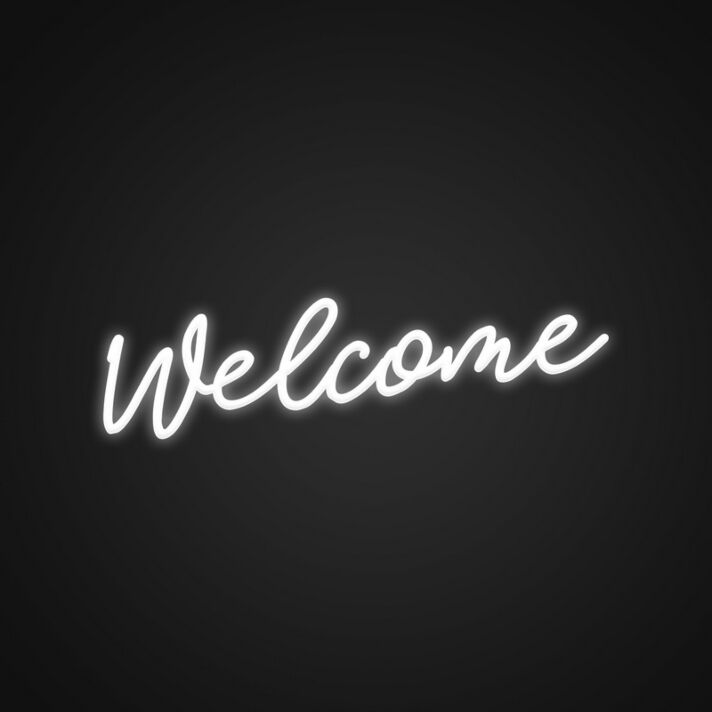 Welcome Neon Sign for Businesses and Welcoming Spaces