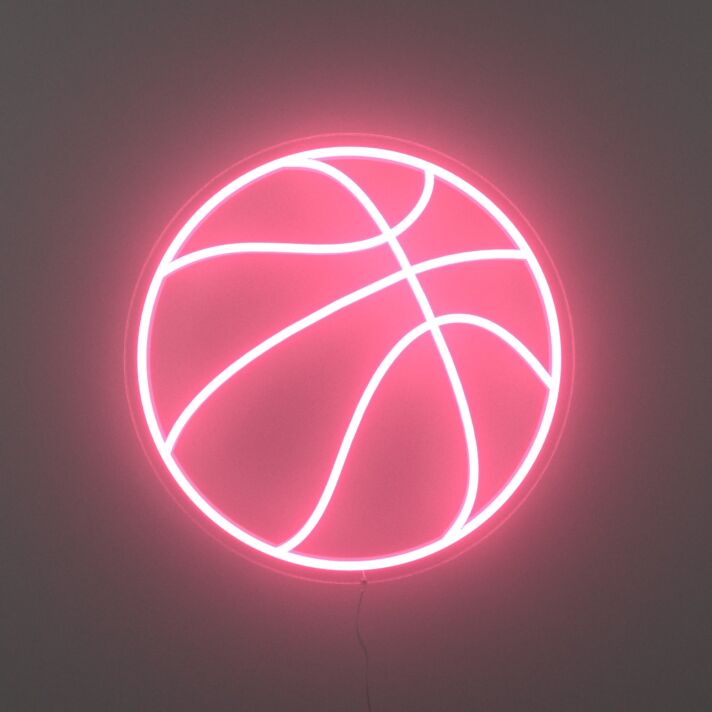 Basketball Neon Sign for Sports Lovers and Enthusiasts