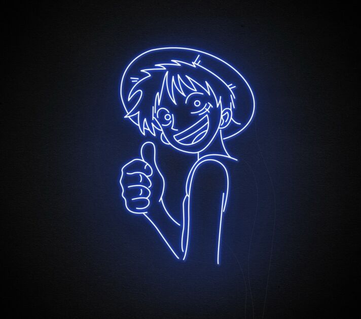 Luffy Neon Sign for Anime Fans