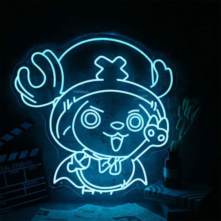 One Piece Character Tony Tony Chopper Neon Sign for Anime Fans