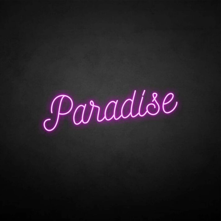 Paradise' neon sign